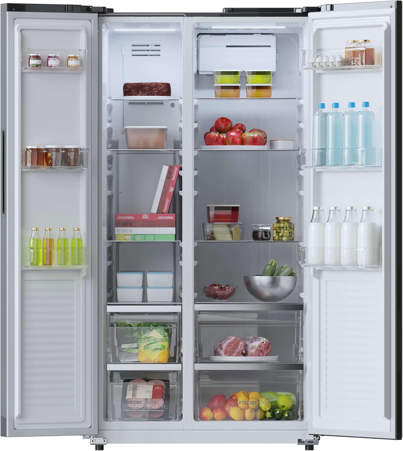 Cecotec - Bolero CoolMarket SBS 550 - 177x90 cm - 550L, No Frost, Inverter Plus