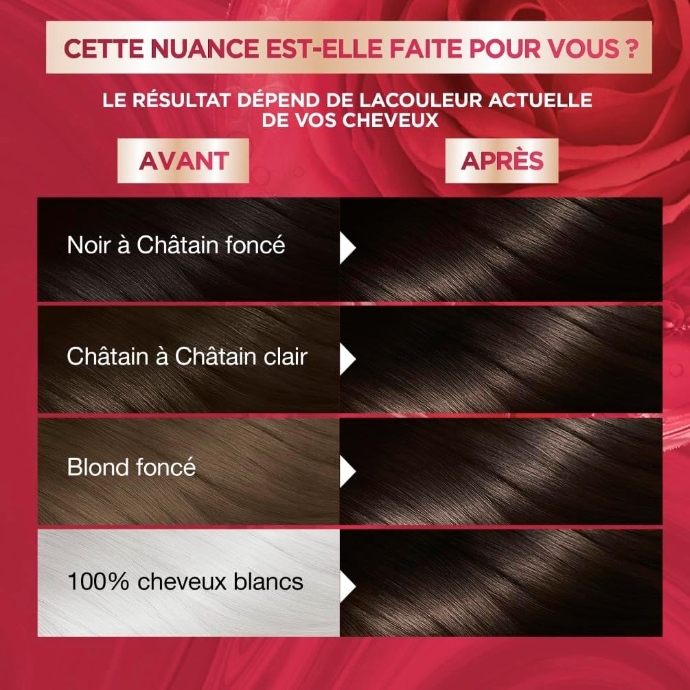 Garnier - Color Sensation Permanente - Châtain Foncé, couvre 100%, tenue 10 semaines