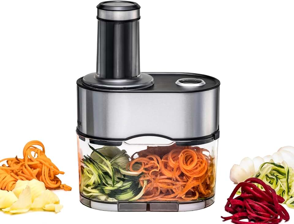 Rommelsbacher - spiralschneider EGS 80 - 2.5L, 100W, inox, coupe-légumes EGS80