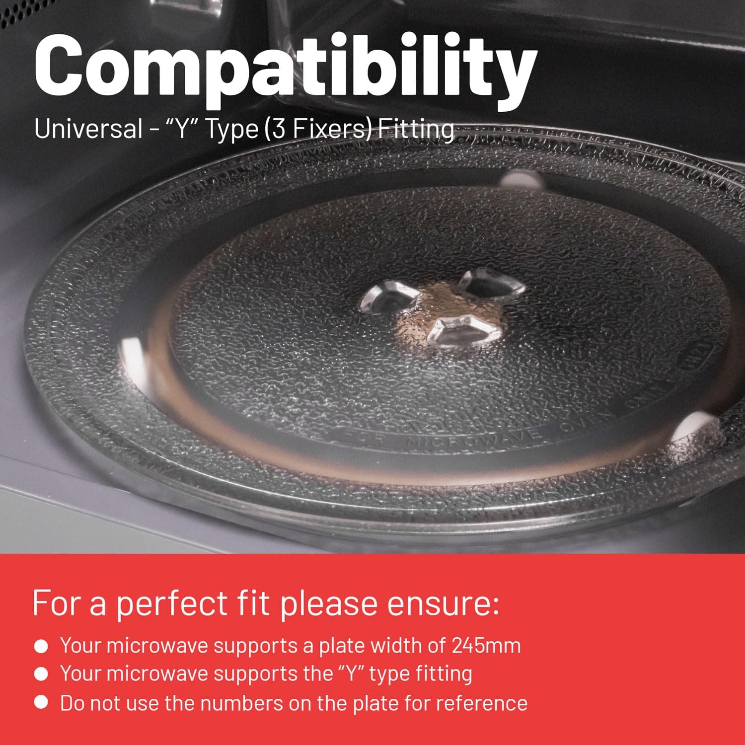 Paxanpax - plateau tournant clair - compatible micro-ondes - PSA001