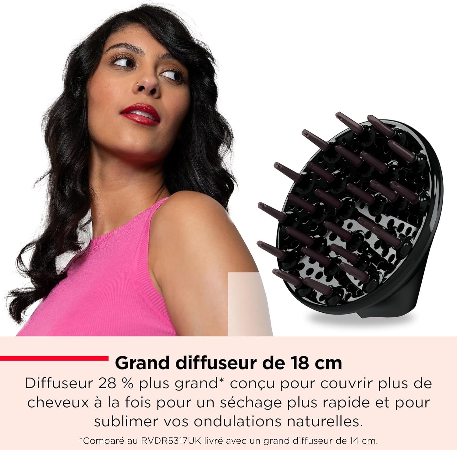 Revlon - One-Step Série - grand diffuseur, séchage rapide, RVDR5323