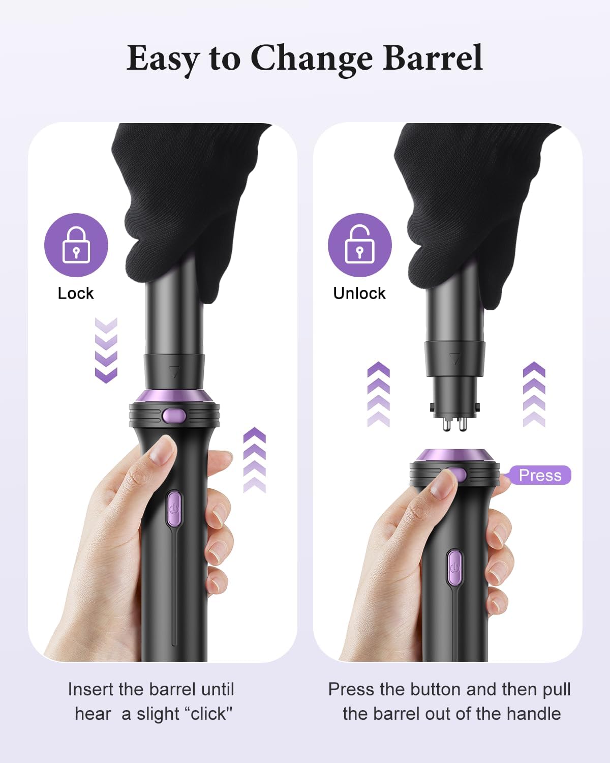 BESTOPE - fer à boucler 5 en 1, 9-25 mm, lisseur, 13 températures