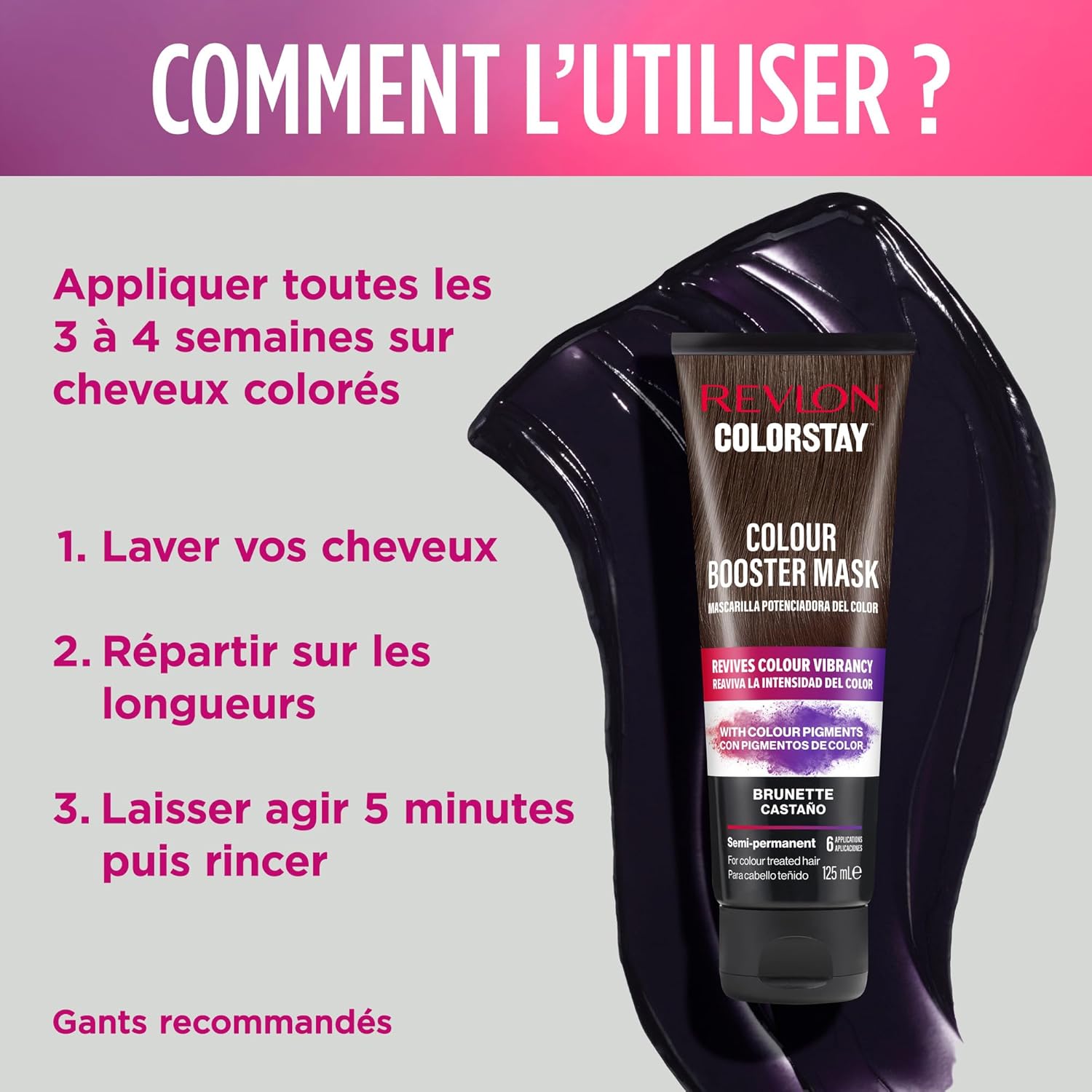 Revlon - Colorstay masque booster couleur 125ml - soin colorant hydratant