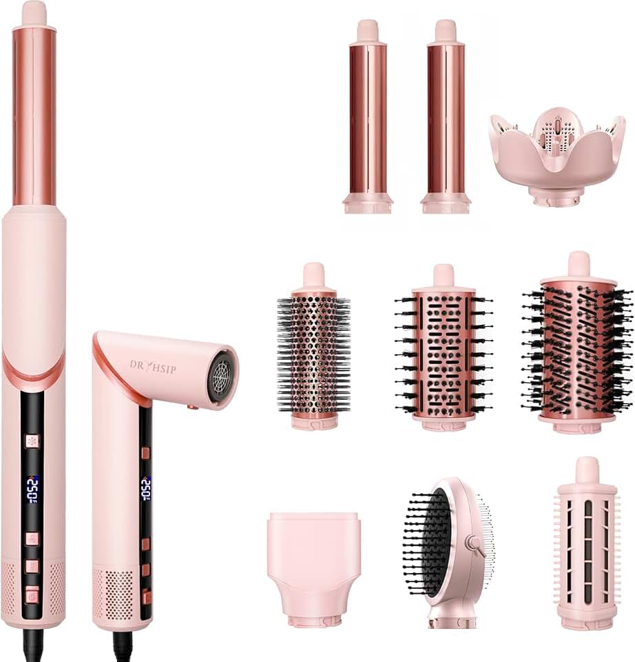 Coiffeur 9 en 1 - affichage numérique - léger - ionique - 3 chaleurs