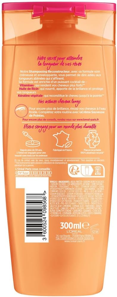 L'Oréal - Elseve Dream Long - soins cheveux longs - huile de ricin, réparation