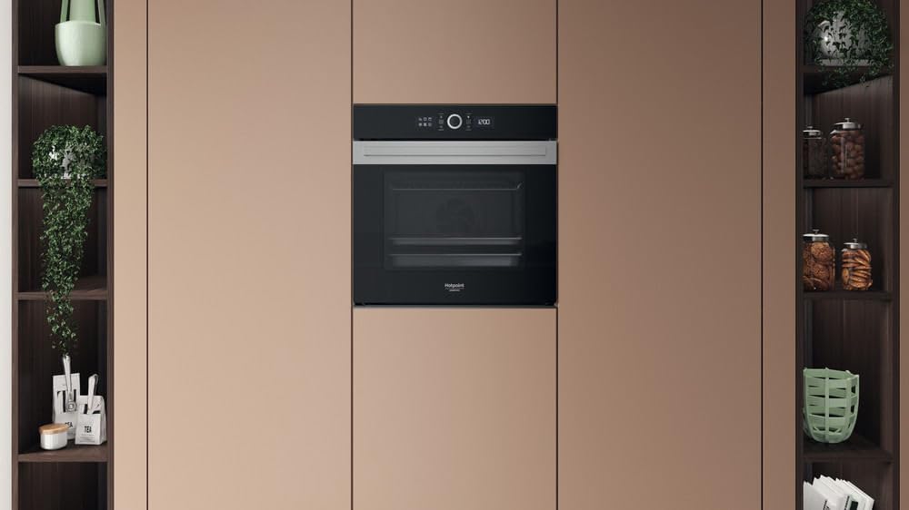 Hotpoint - four pyrolyse 73L, chaleur pulsée, inox - 59,7x59,5x56,4cm - HAOI5S8PM0XA