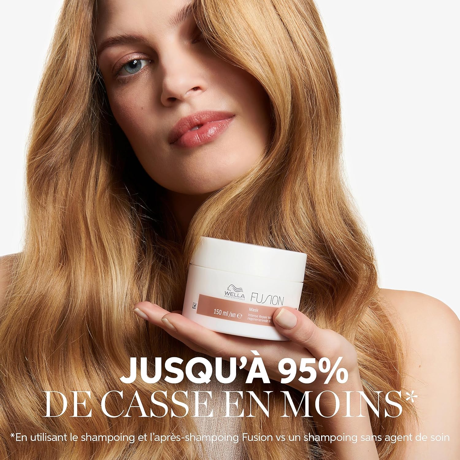 Wella Professionals - Fusion Masque - 150ml - Répare, nourrit, démêle cheveux abîmés, brillance