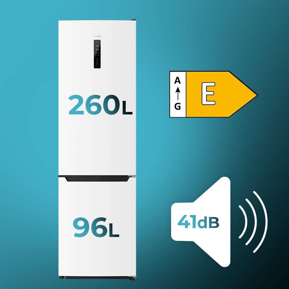 Cecotec - Bolero CoolMarket Combi - 356L - No-Frost, Multi Airflow, classe E