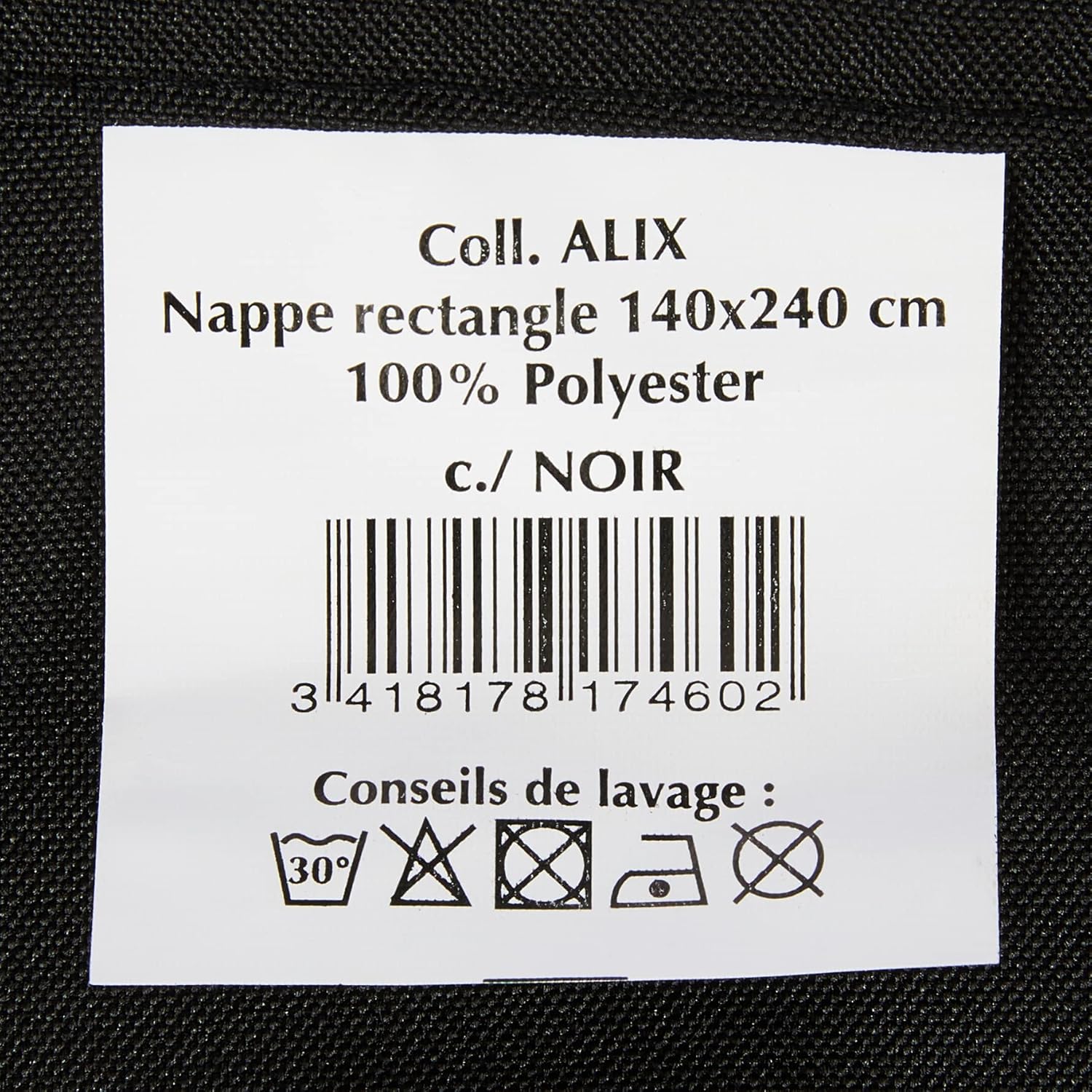 Soleil d’Ocre - Nappe Alix rectangle - 140x240 cm - polyester anti-tâches