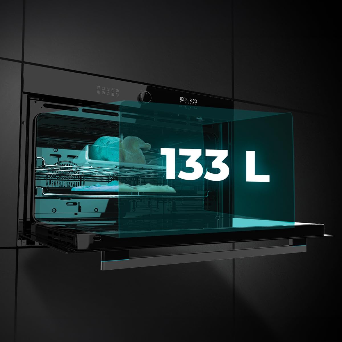 Cecotec - Four encastrable Airfryer - 13,3L - 11 fonctions, classe A, Hexa AF319000