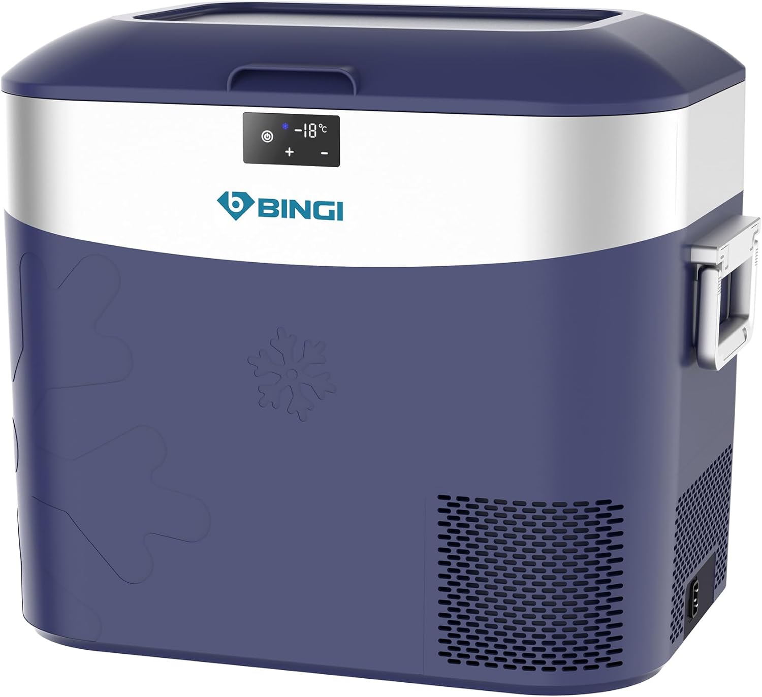 BINGI - glaciere electrique 22L - silencieuse, -18°C/+15°C, 12V/24V/220V