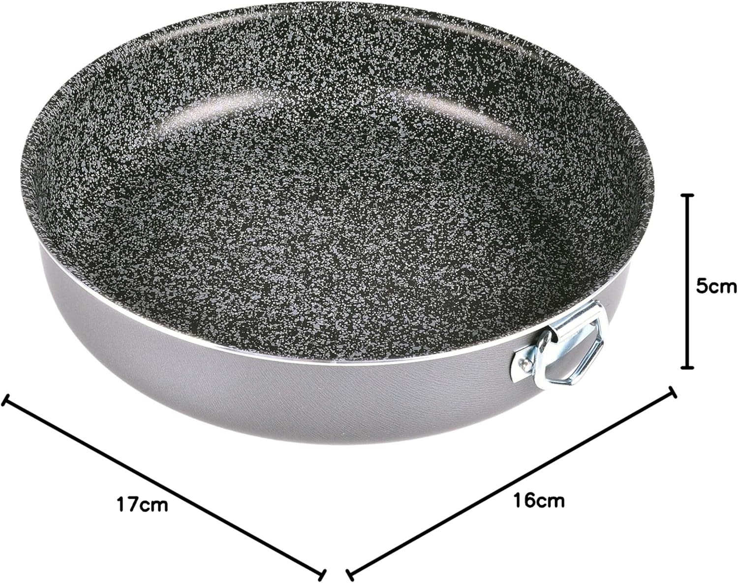 Alluflon - Tradition Italie - moule aluminium noir 16cm, antiadhésif