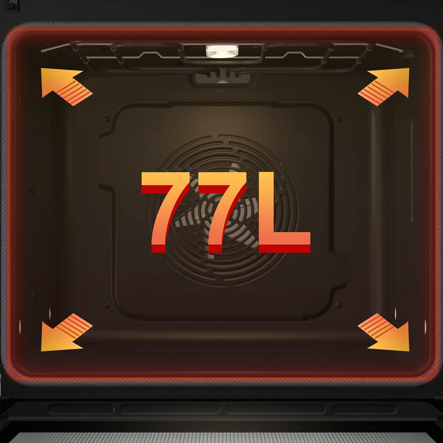 Hisense - BI64211PX - 77L - Pyrolyse, 13 fonctions, AirFry, LED, Inox, Classe A+