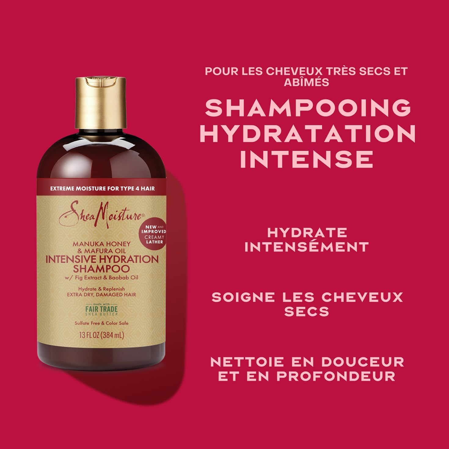SheaMoisture - Manuka/Mafura - 384ml x2 - Cheveux secs et abîmés