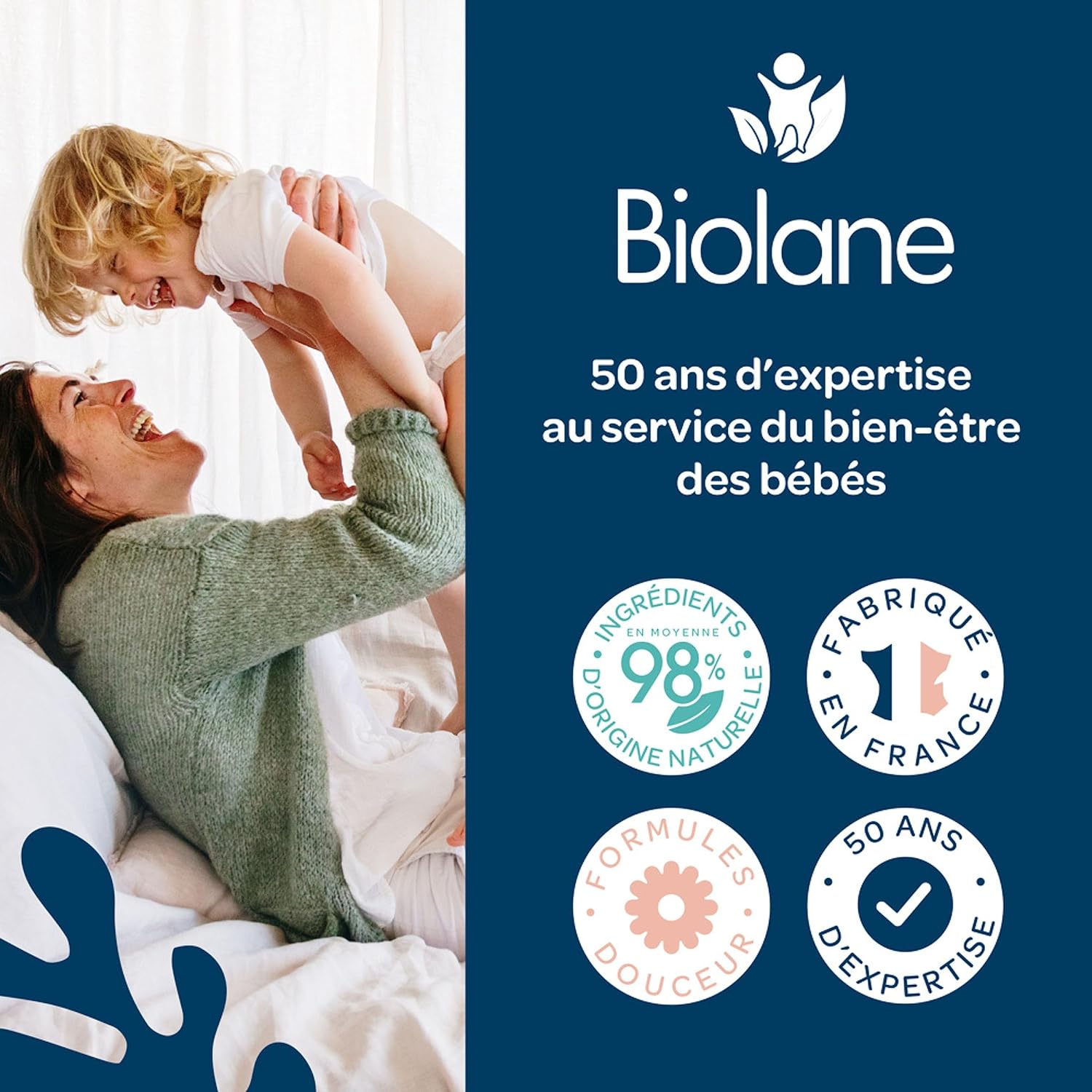 Biolane - Gel coiffant bébé, 100ml, effet mouillé, ingrédients naturels