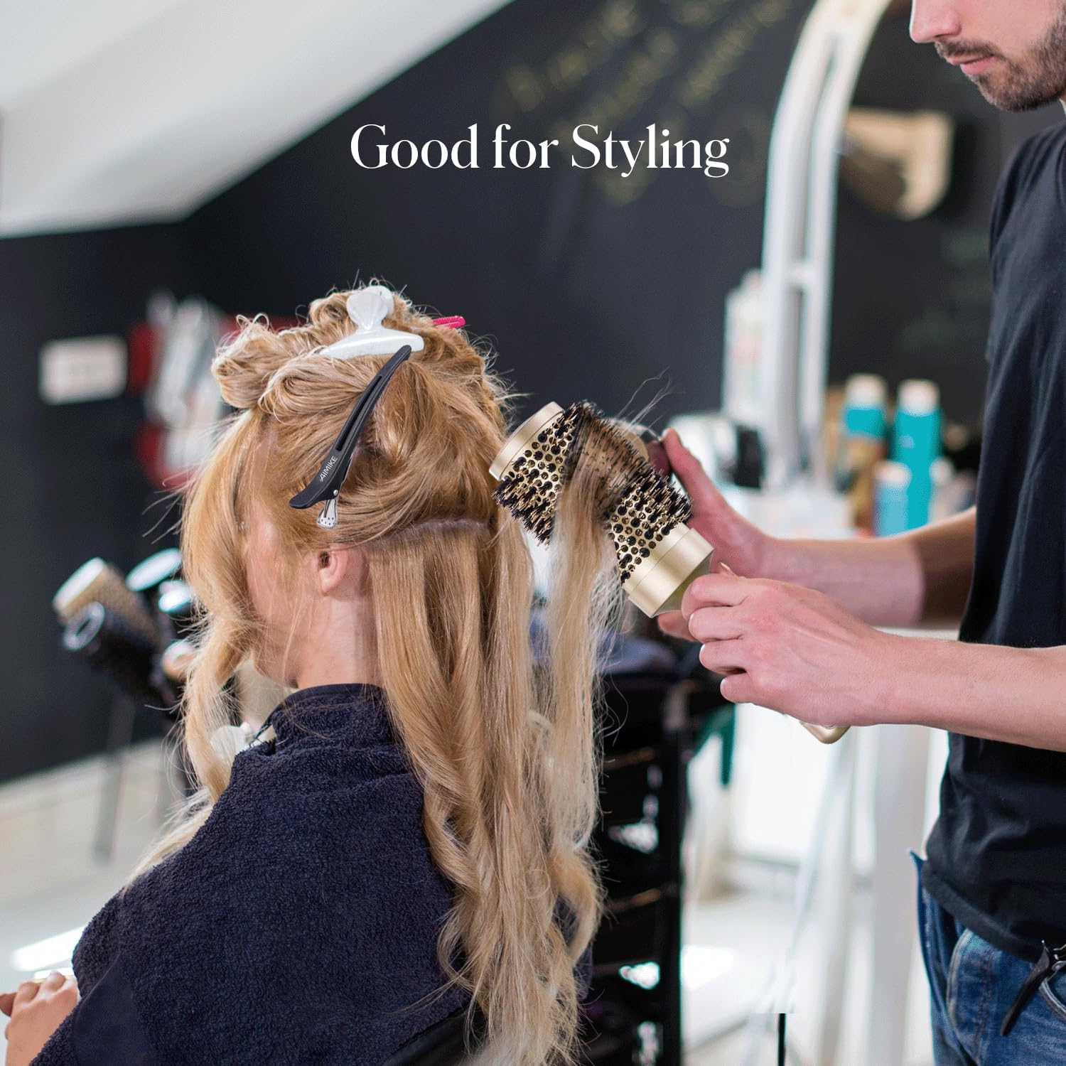 AIMIKE - pinces cheveux pro antidérapantes - lot 12 - pour épais et fins