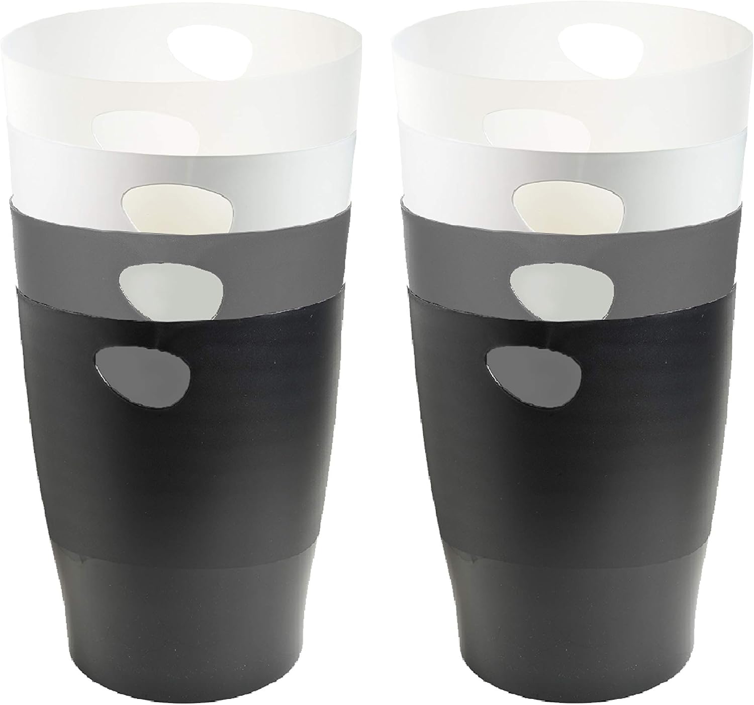 Exacompta - corbeilles ECOBIN 15L, poignées, bureau 26,3x26,3x33,5cm 45398D