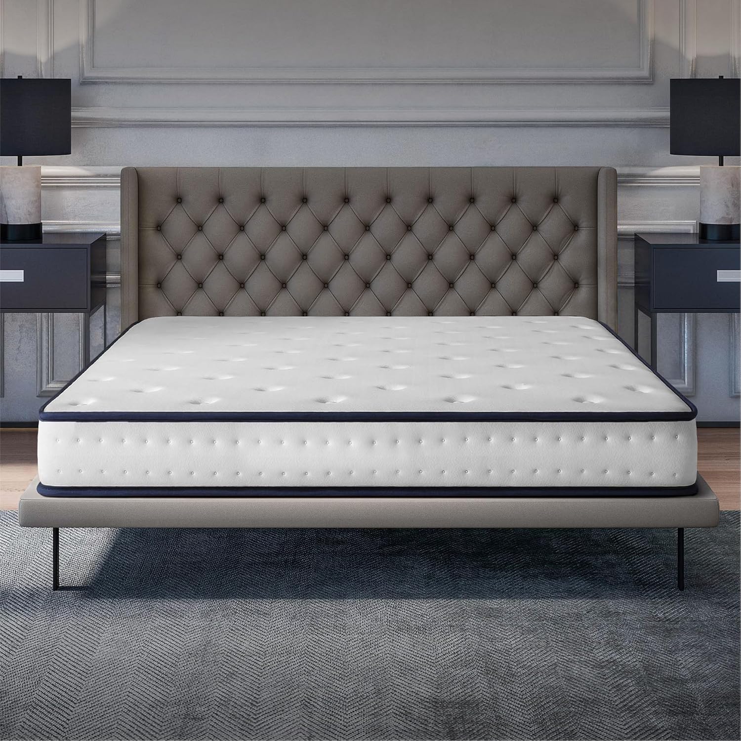 COSMOS - Upsilon - 160x200 cm - mémoire de forme latex, 7 zones, réversible