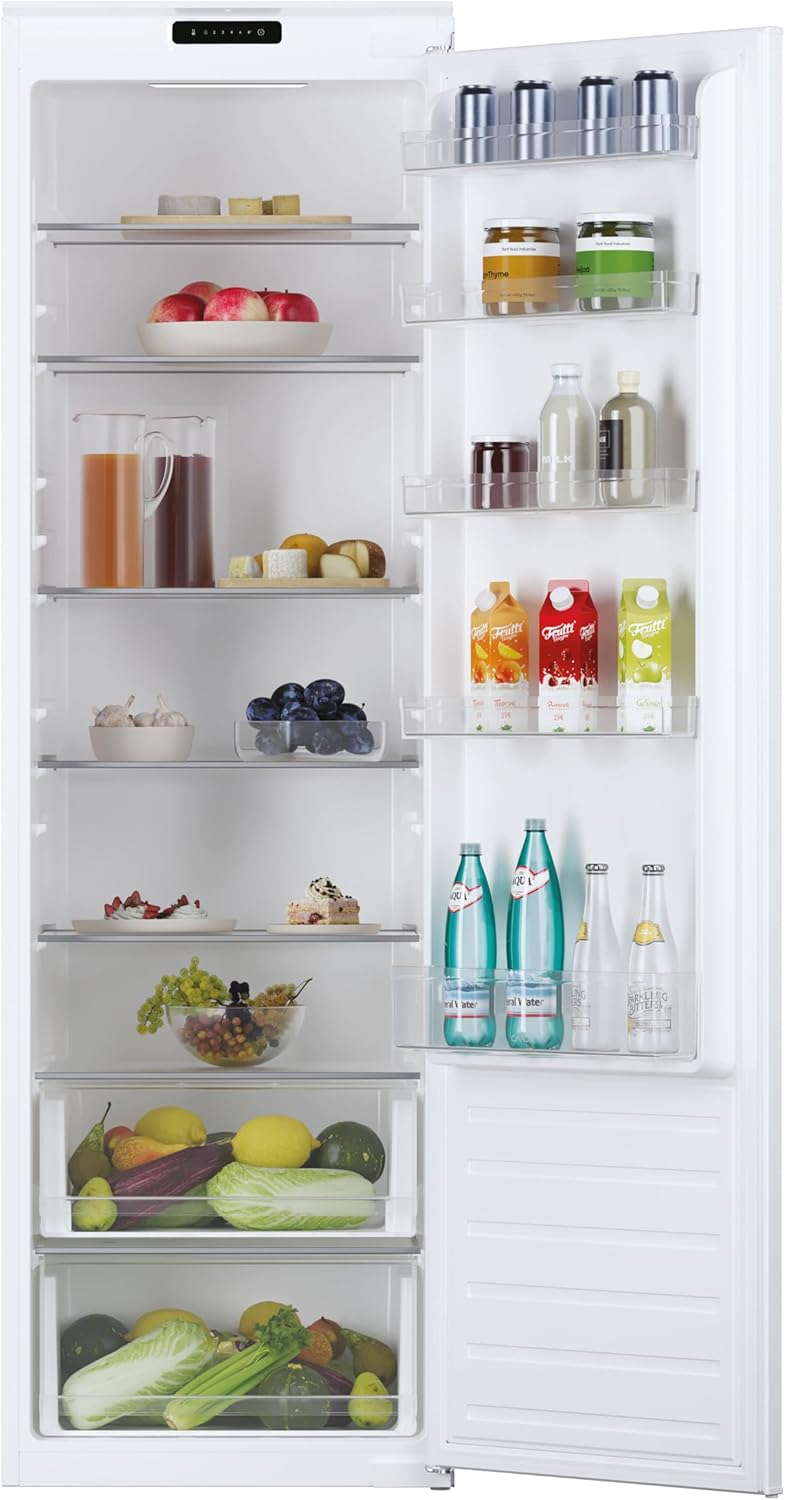 Candy - Réfrigérateur 1 Porte, 178cm, 316L, LED, 39dB, porte réversible, CMS518EW