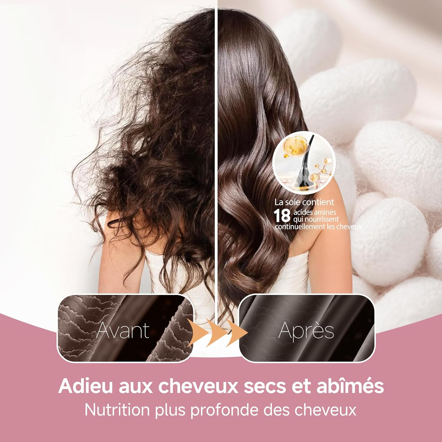 Umisleep - Bonnet nuit soie 22 Momme, double épaisseur, vert, cheveux longs ou bouclés