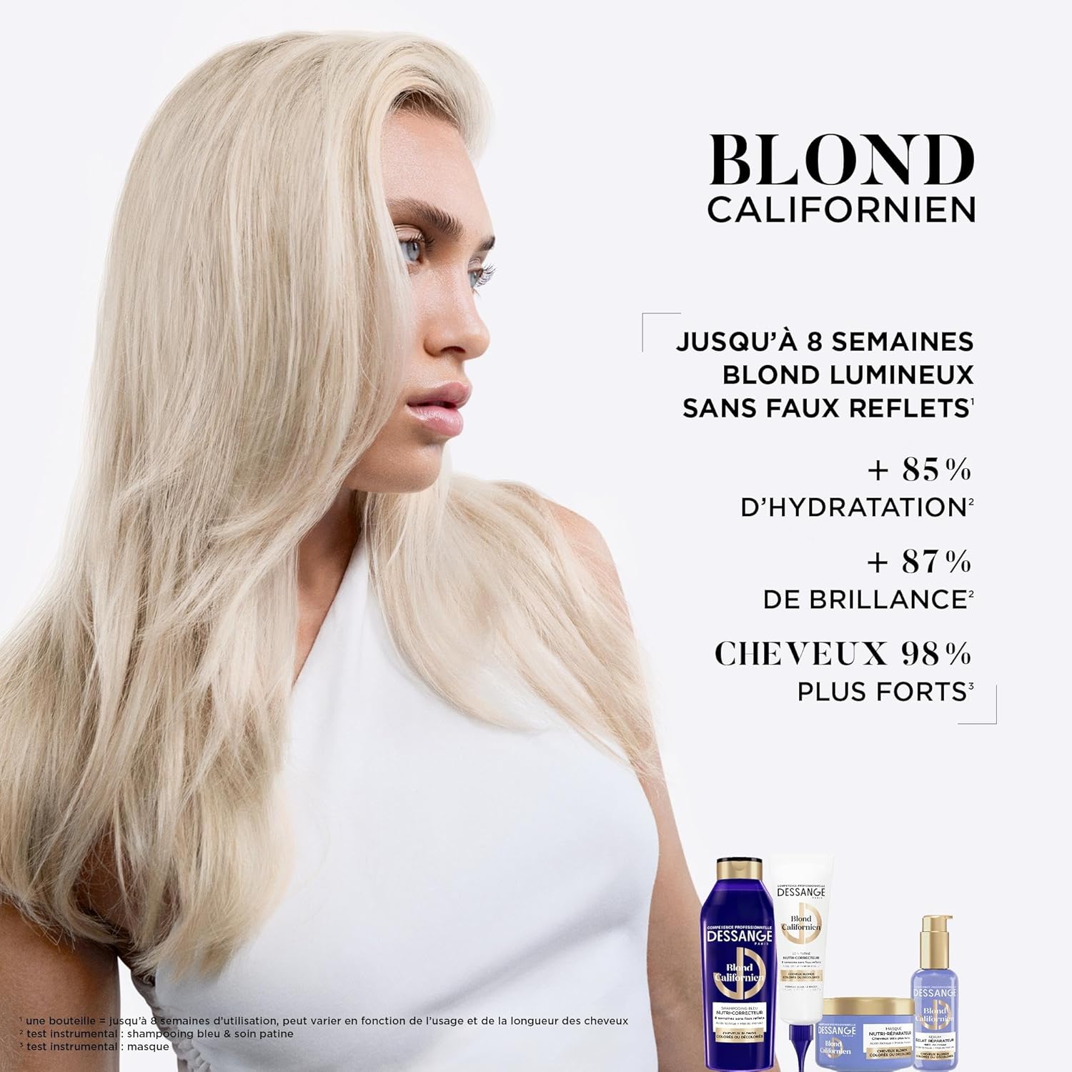 DESSANGE - Routine Nutri-Correctrice Cheveux Blonds - 280ml/140ml - Nutrition & Éclat