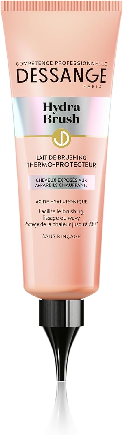 Dessange - Lait de brushing Hydra-Brush - 125ml - Thermo-protecteur, acide hyaluronique
