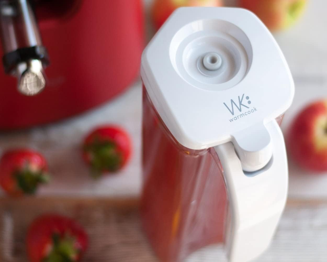 PIKA - Kit conservation sous vide 1L - carafe, pompe, couvercle S, blanc