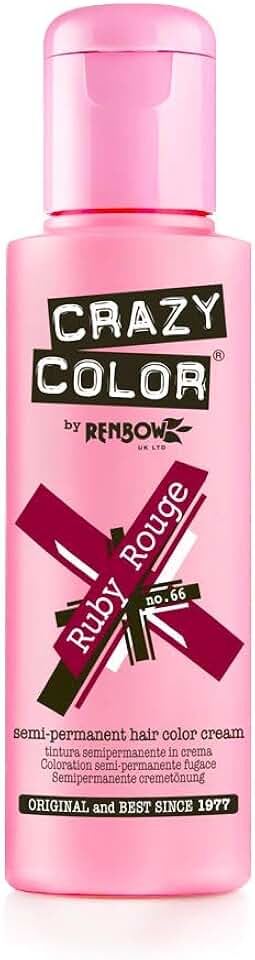 Crazy Color - coloration semi-permanente Ruby Rouge - 100 ml