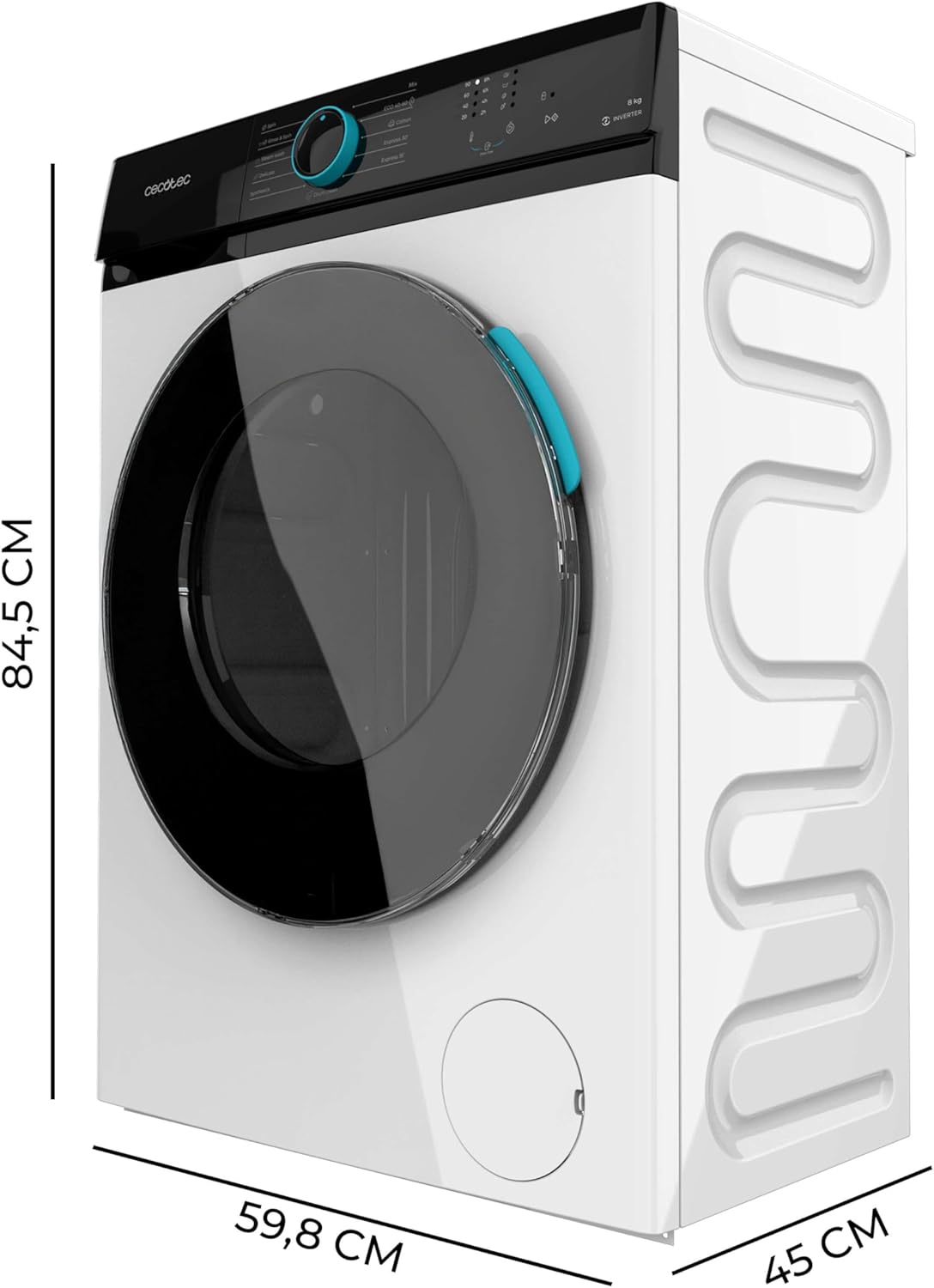 Cecotec - Bolero DressCode 8Kg 1200tr/min 11 programmes - Inverter