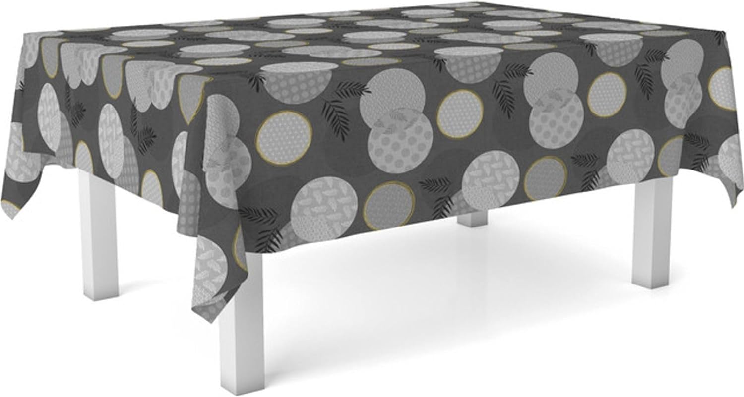 Nappe en toile cirée - rectangulaire 180x140 cm - anti-tache, imperméable, facile d'entretien