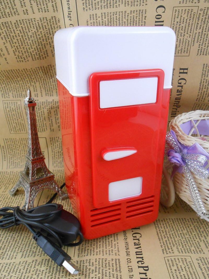 Mini réfrigérateur USB - refroidisseur/réchauffeur - compact - H-UF05Red