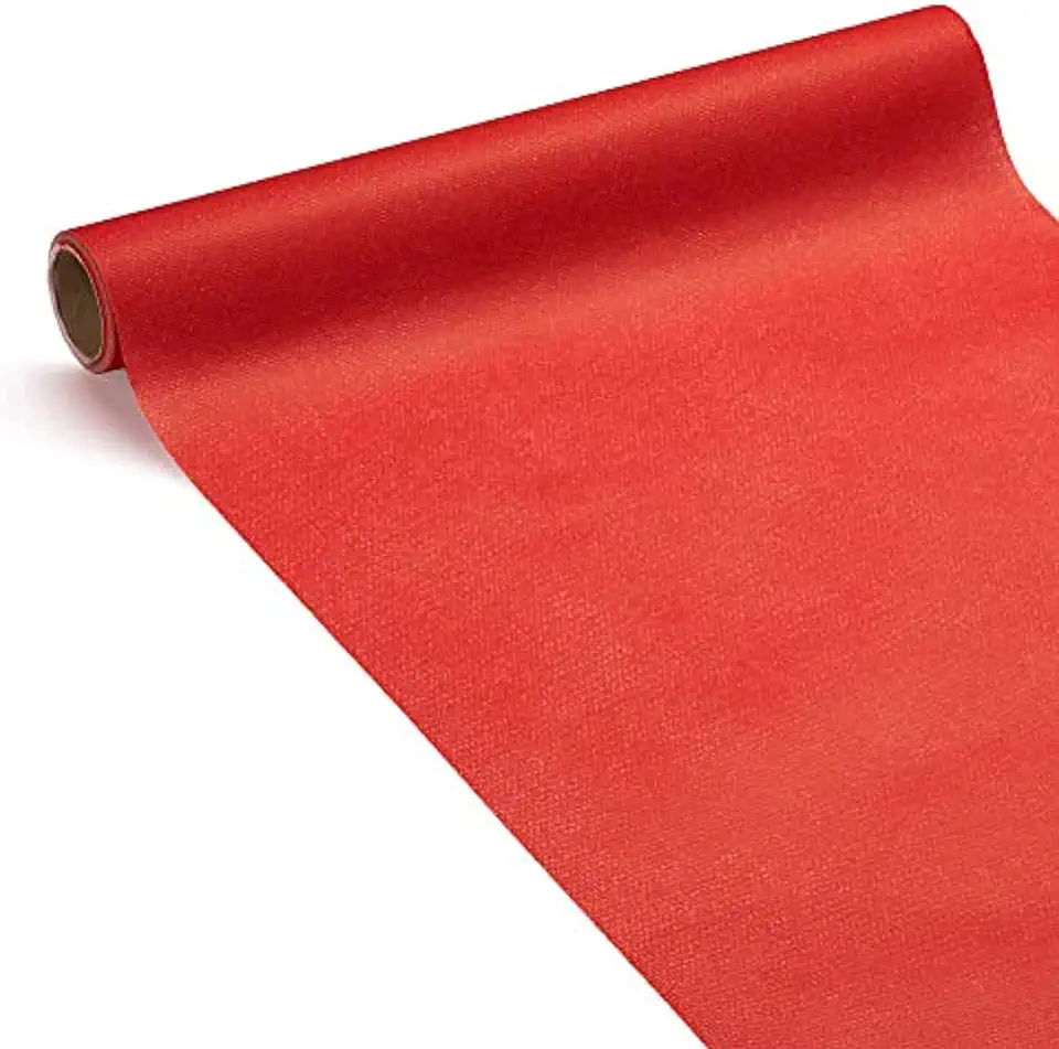 Chemin de Table - Airlaid rouge FSC - 0,40x4,80m - 3 en 1