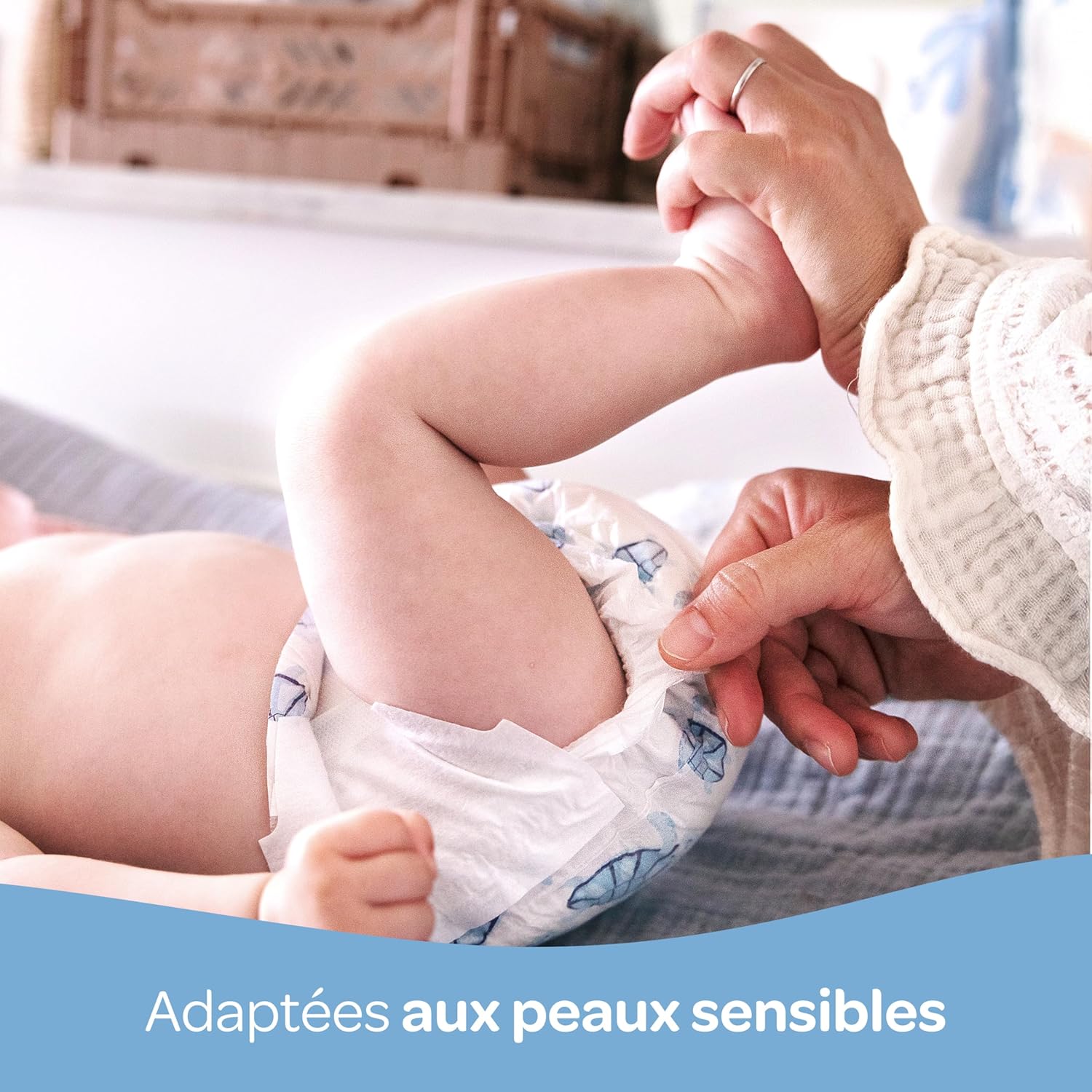 Biolane - couches bébé taille 2 (3-6 kg) - ultra absorbantes, jusqu’à 12h sec, pack 168, peaux sensibles, made in France