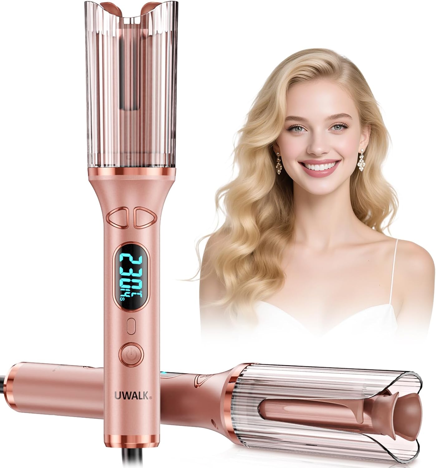 Boucleur à cheveux - automatique 25mm, 14 températures, écran LED