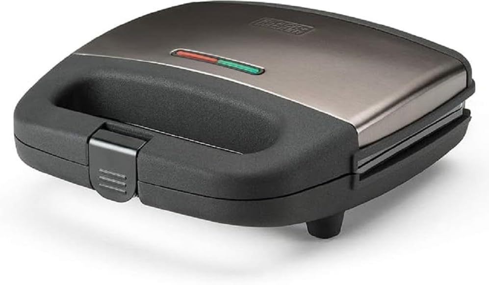 BLACK+DECKER - machine à sandwich inox - compact - 750W - ES9680070B