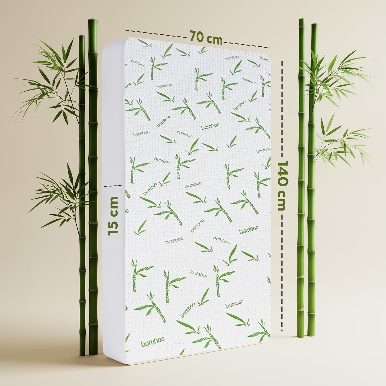 Utopia Bedding - Protège-matelas Premium - 70x140x15 cm - Imperméable, respirant, Oeko-Tex