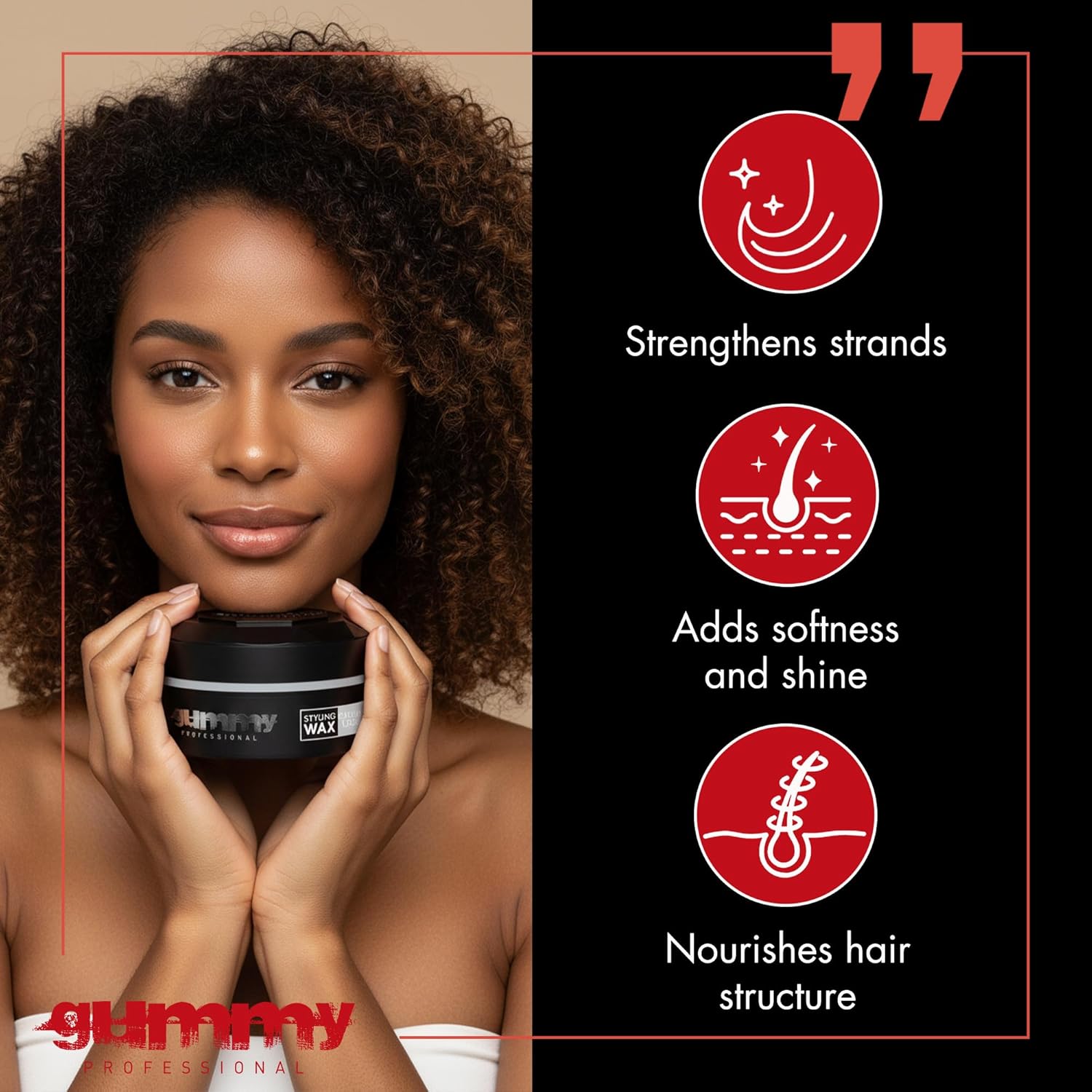 Fonex - Gummy Cire coiffante - 150ml - effet mat, tenue forte