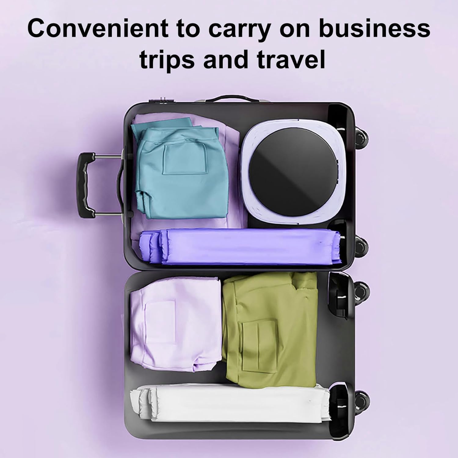 Mini machine à laver pliable - 8L - compacte avec sèche-linge, idéale camping