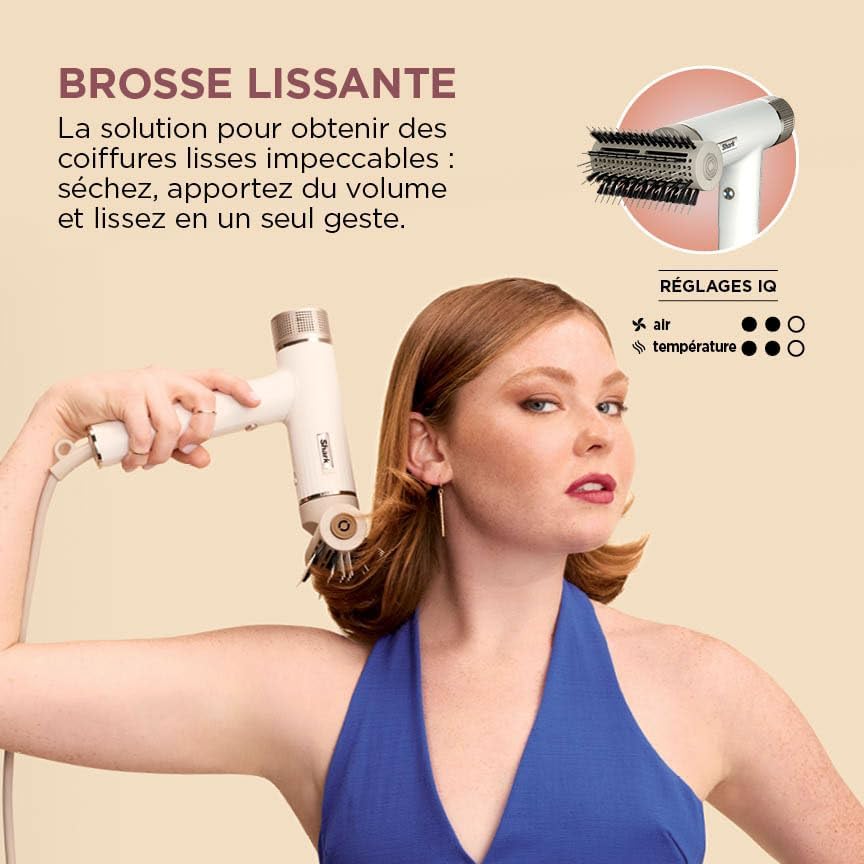 Shark - SpeedStyle RapidGloss - sèche-cheveux ionique, séchage rapide, tous cheveux, sans dommages thermiques