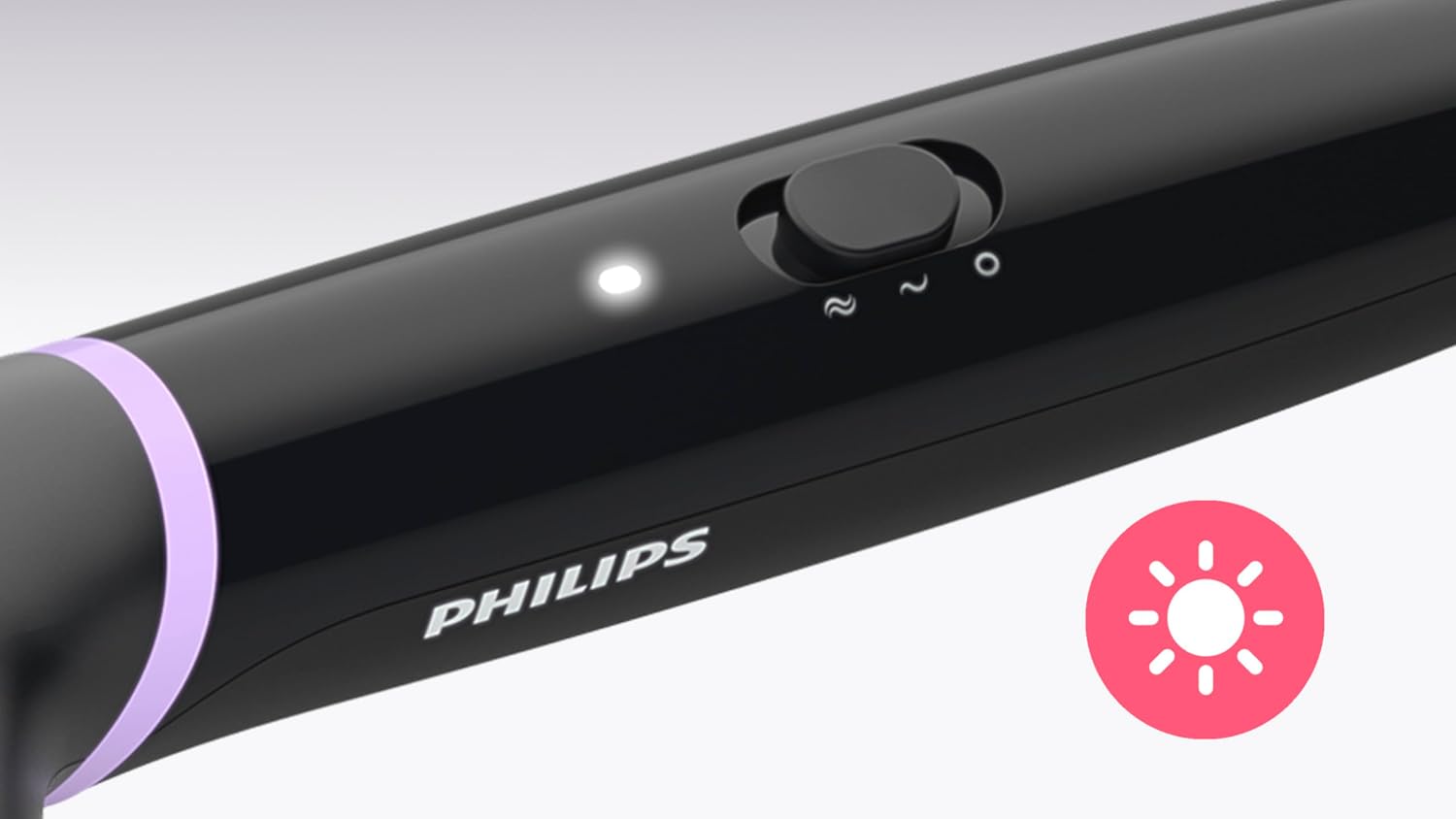 Philips - brosse lissante StyleCare Essential - large zone - céramique tourmaline, ThermoProtect - BHH880/00