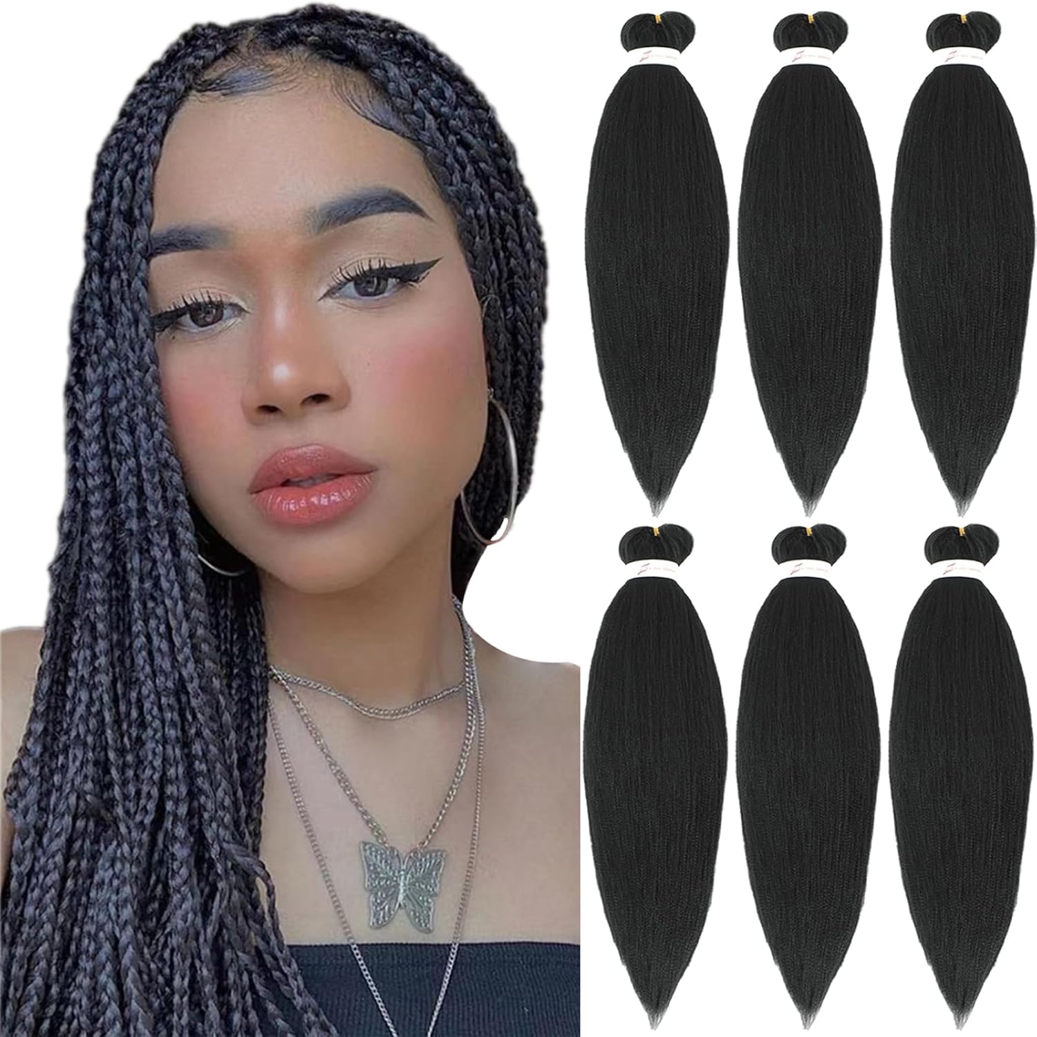 Extensions de cheveux - Kanekalon pré-étiré 20