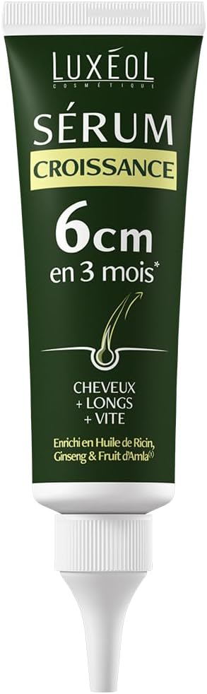 Luxeol - Sérum Capillaire 50ml - Croissance +6cm, huile ricin, amla, ginseng