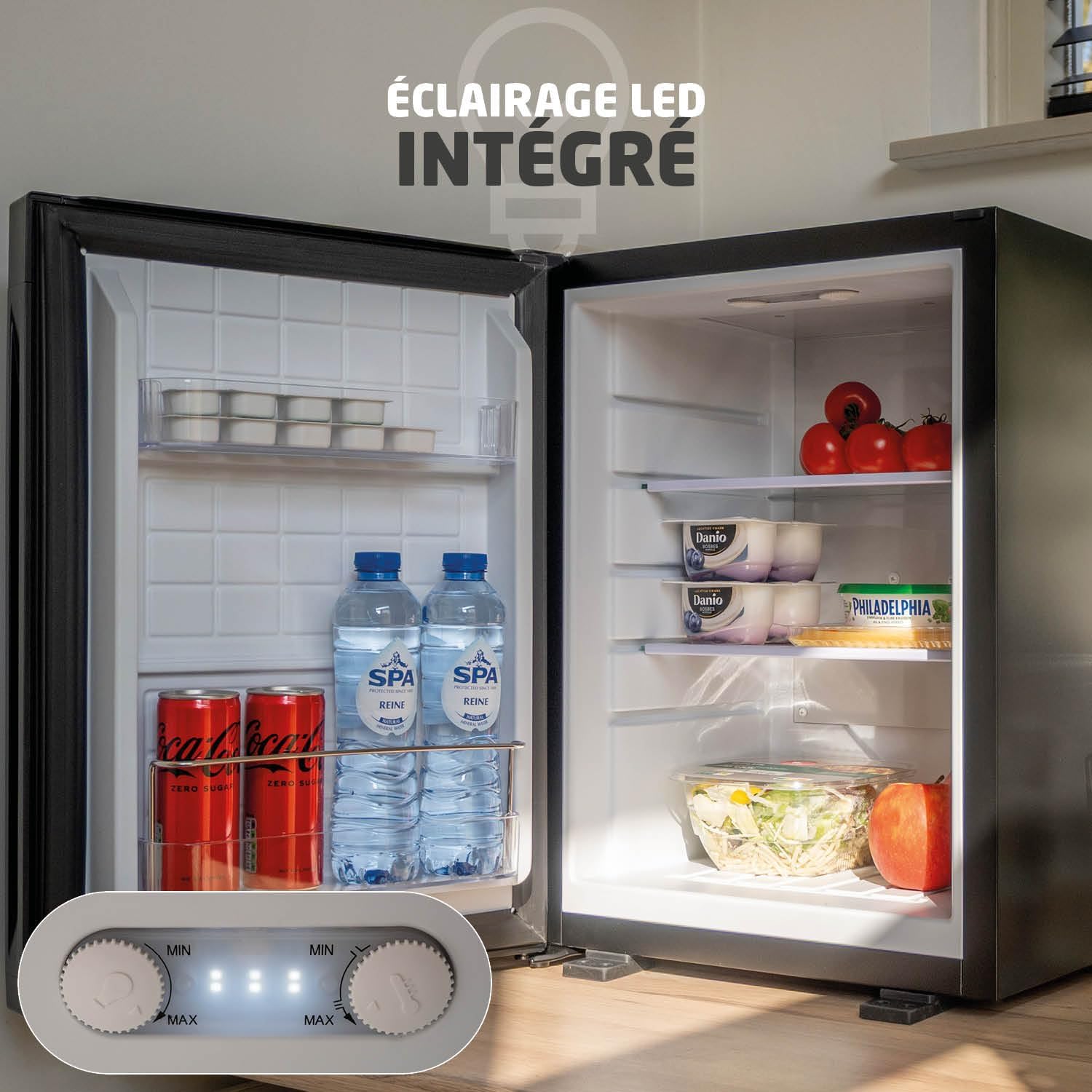 BREND - mini réfrigérateur 30L, porte réversible, table-top, BR-2225