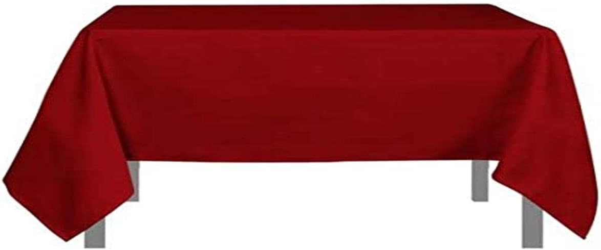 Soleil d’ocre - Nappe carrée anti-taches - 140x140 cm - polyester rouge