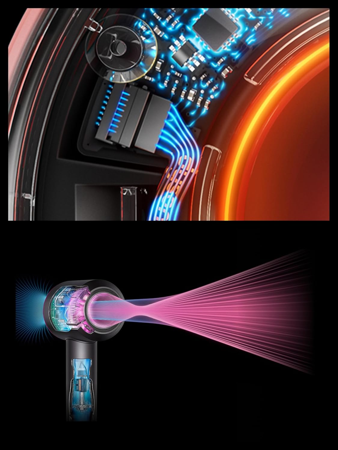 Dyson - Supersonic Nural - sèche-cheveux - cheveux raides à ondulés