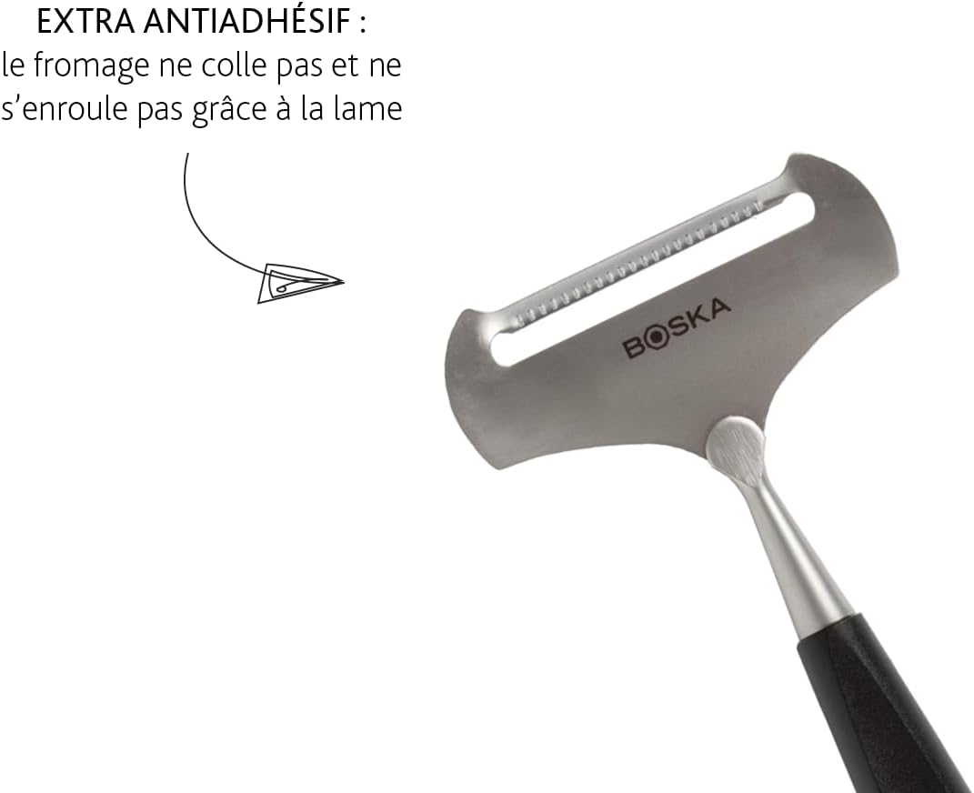 Boska - mandoline Milano+ - 180x75x15mm - inox, bois, pour fromage doux
