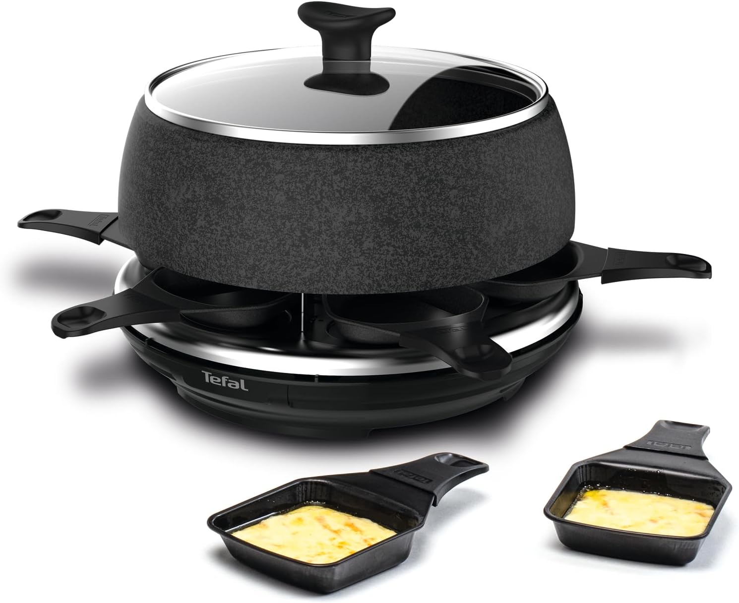 Tefal - Cheese N'Co 6 en 1 - multifonction, 6 pers, fondue, raclette, RE12C801