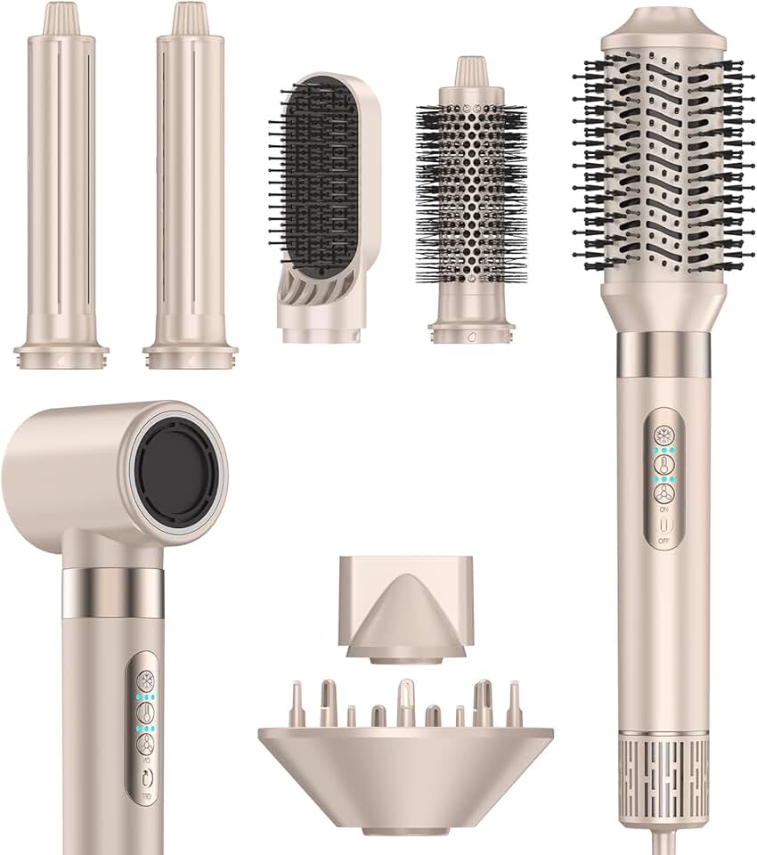 Brosse soufflante 8-en-1 - 110 000 tr/min, ionique, séchage rapide