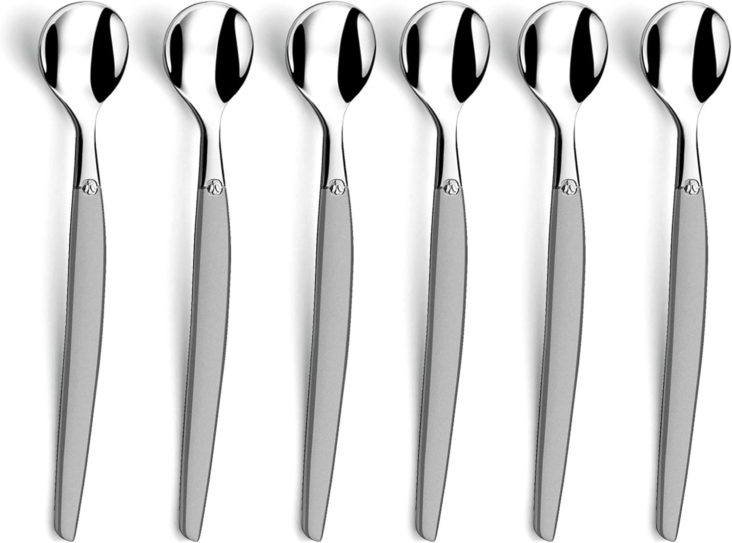 Lou Laguiole - Jet - 114 mm - Cuillères espresso/moka inox finition sablée