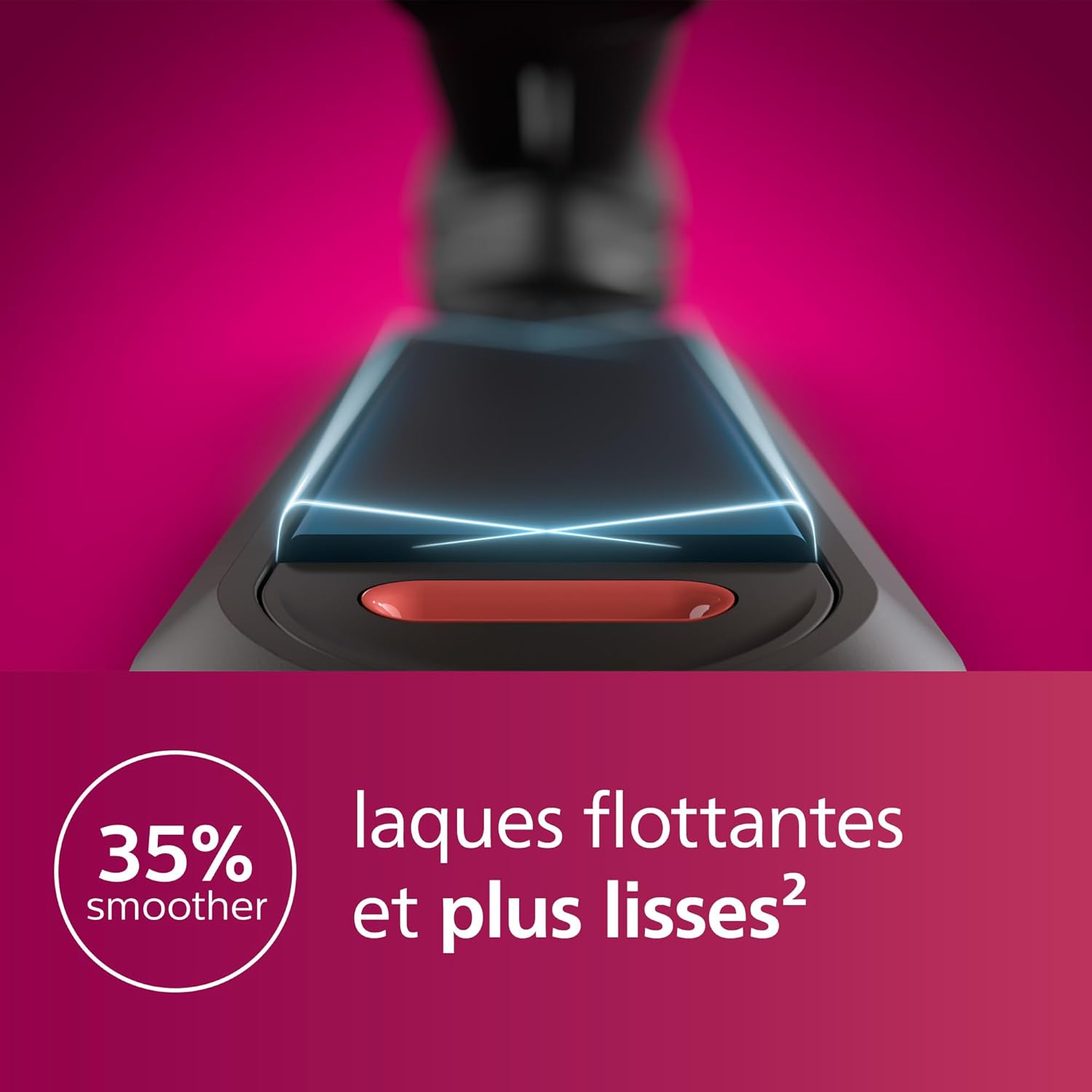 Philips - Lisseur 7000 Series - plaques céramique, ionique, ThermoShield, bleu canard - BHS732/00